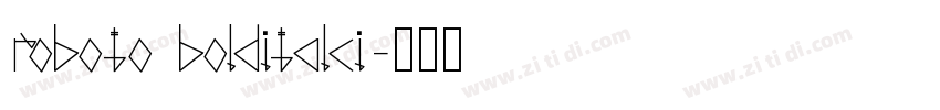 roboto bolditalci字体转换